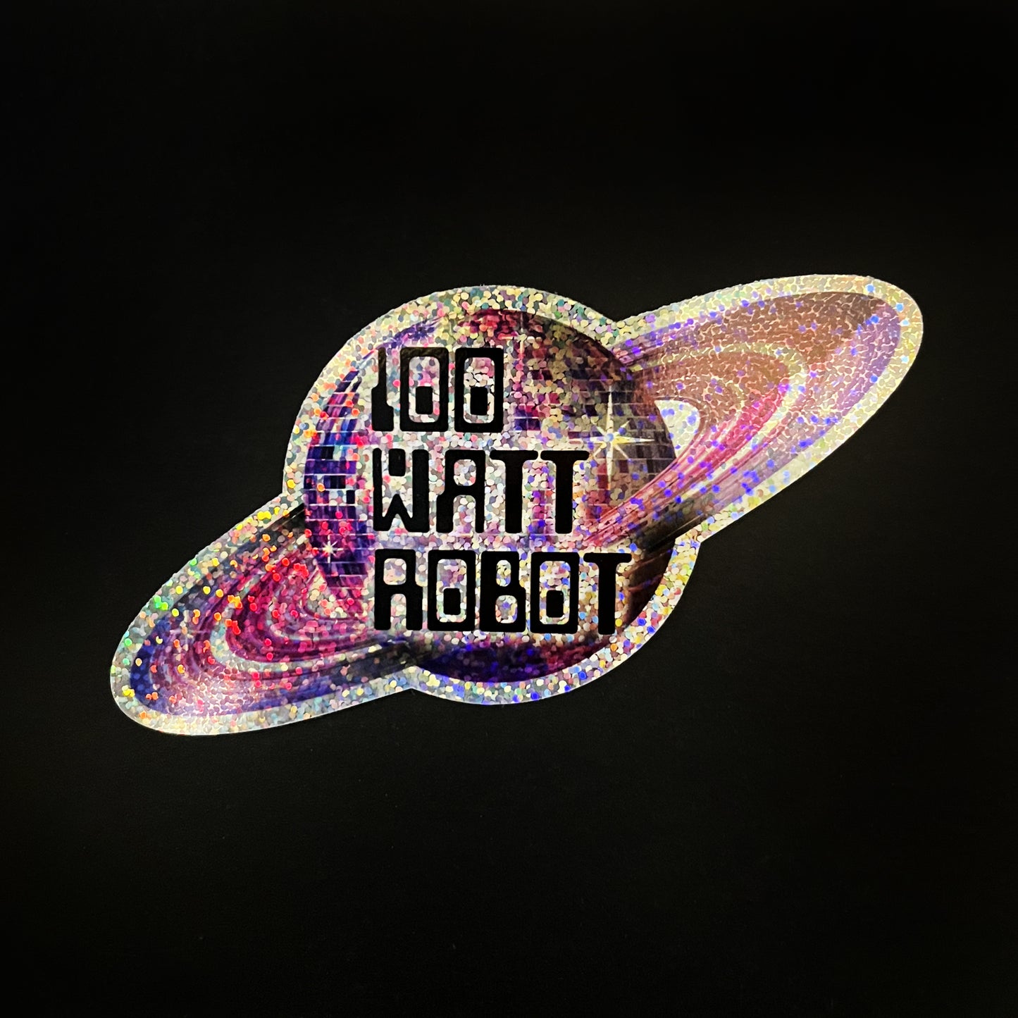Disco Planet Holographic Glitter Stickers