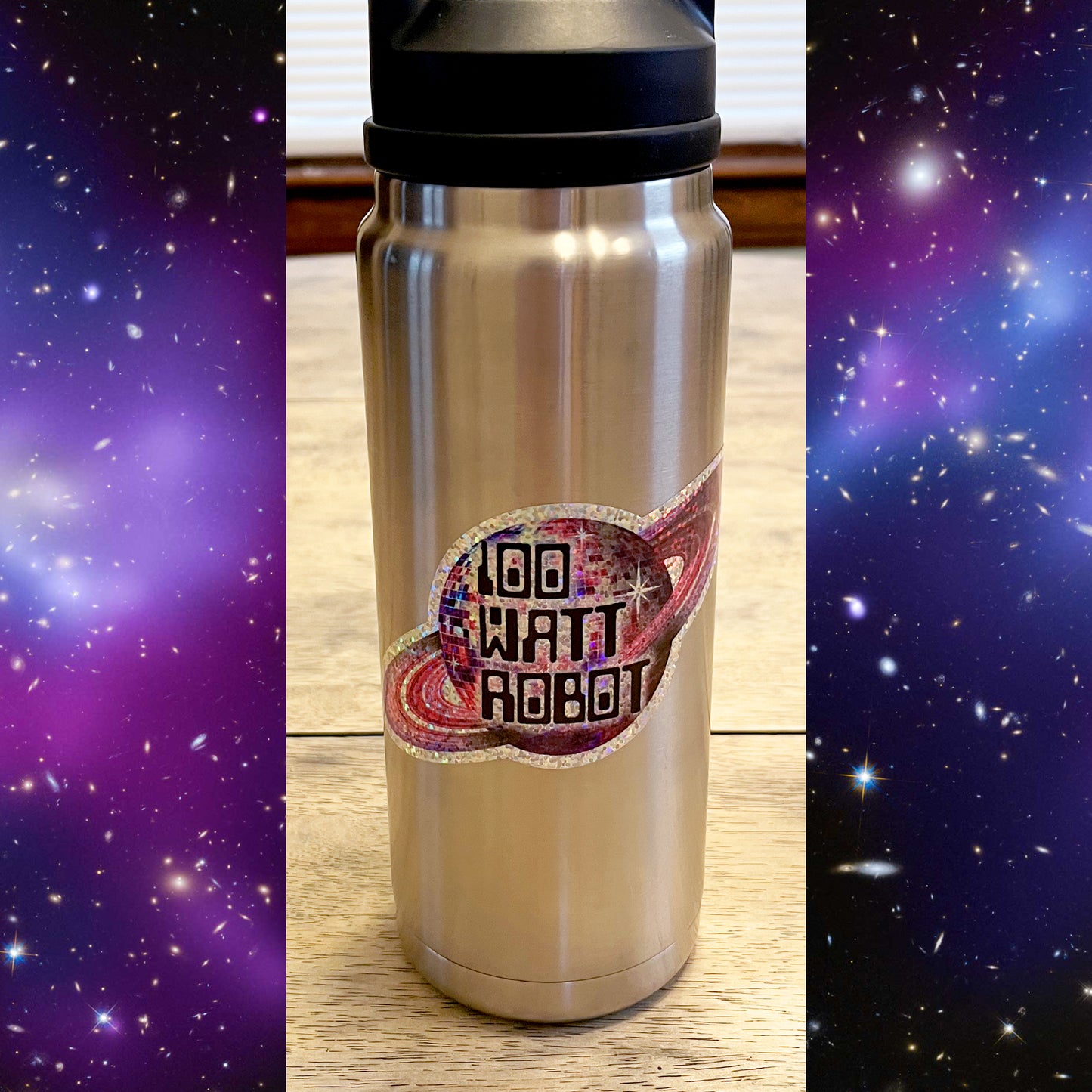 Disco Planet Holographic Glitter Stickers